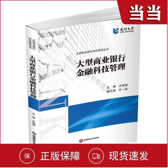 大型商业银行金融科技管理 王祖继建行大学银行管理培训教材西南财经大学出版社9787550443600 月销 22