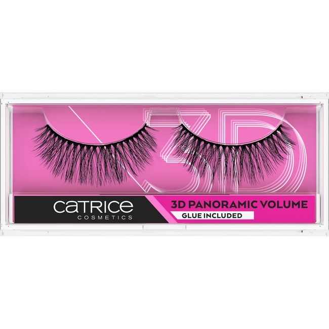 Catrice Lash Couture 3D Panoramic Volume Lashes, schwarz, volumengebend, sofortiges Ergebnis, vegan, Mikroplastik Partikel frei, Nanopartikel frei (1 Paar)