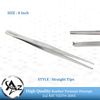 Dissecting Tweezer Thumb Tissue Forceps 1x2 Teeth Rat Tooth Surgical Tools CE 8"