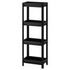 Ikea VESKEN shelf unit, 37x23x101 cm, black