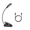 Mini LED Reading Book Light W/ Flexible Clip USB Rechargeable Desk Table Lamp US