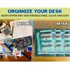 JMS we create smile (Pack of 30) A5 Translucent Colourful Document Folder Stud Wallets - Plastic Carry Popper Wallets with Button (Green)