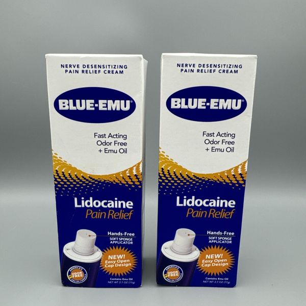 (2) New Boxes Blue-Emu Fast Acting Pain Relief Cream Exp. 09/26