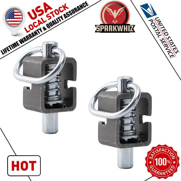 SPARKWHIZ 2Pack Spring Trailer Gate Weld-On Spring Latch Lock Assembly Universal
