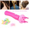 1Pcs Portable Hair Braiding Tool Automatic Hair Braider Quick Twist Styler Hair Braiding Machine Diy Styling Roller,Pink