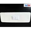 SouNor BT002 Toilet Tank Rectangular Push Button Dual Flush White Adjustable Length Rods Repair Kits