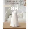 120ML Essential Oil Diffuser,Plastic USB-Power Aromatherapy Diffuser with 3 Timer Settings, Ultrasonic Quiet Operation, Sleep Helper & Dimmable Night Light for Large Room