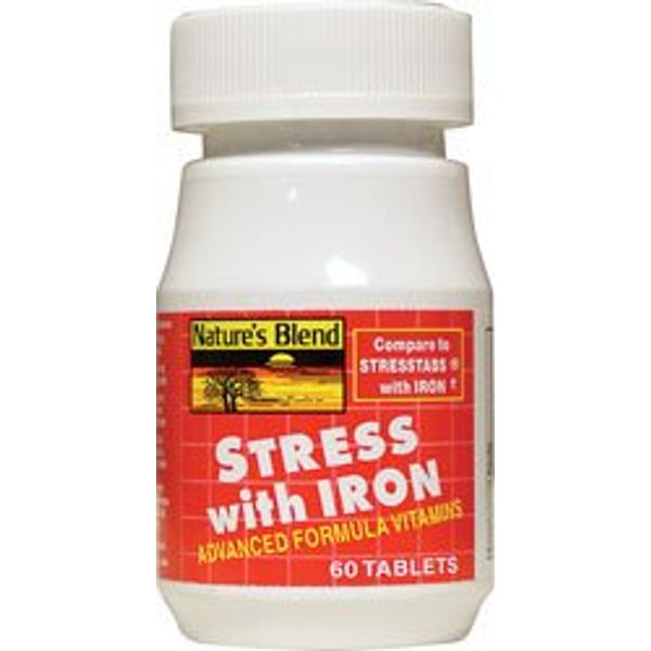 NAT B STRESS FORMULA W/IRON TB 60