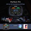 Bluetooth5.0 FM Transmitter Car Adapter PD18W+2 USB Charger Adapter LED & U Disk