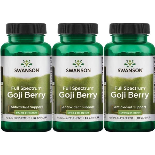 180 Caps Goji Berry Wolfberry 500 mg, Anitoxidant Support Eye Kidney Liver