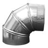 7" 90 Deg. Elbow Round Duct Fitting, 24 ga.