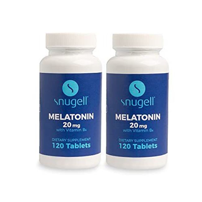 Melatonin High Potency 20 mg Natural Sleep Aid Total 240 Fast Dissolving Tablets