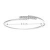 Tuscany Silver Women's Sterling Silver Cubic Zirconia Bar Bangle