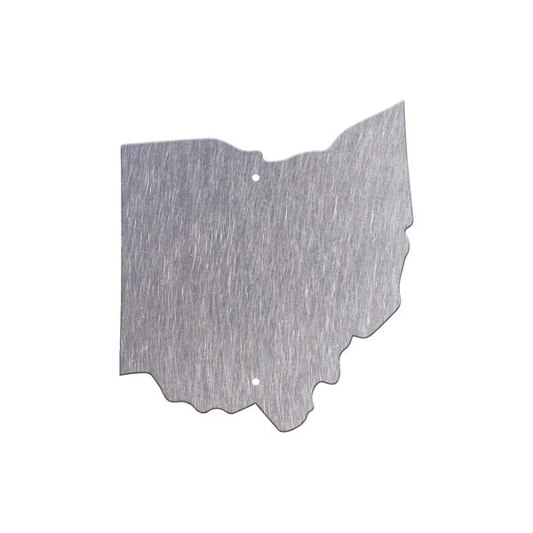 Ohio State Outline Border Sign Steel Metal Wall Art Decor, Made in U.S ...