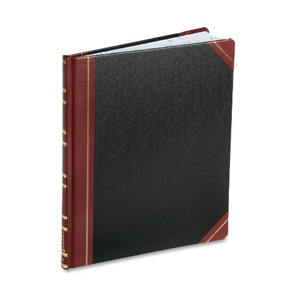 Boorum & Pease Series Columnar Book, 6 Column, 150 Page, Black/Red (1602 1/2-150-6)