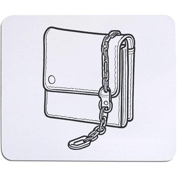 Azeeda 'Leather Wallet With Chain' Mouse Mat/Desk Pad (MO00029862)