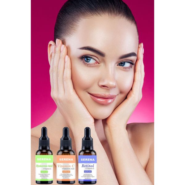 Vitamin C Serum + Retinol Serum + Hyaluronic Acid Serum Kit