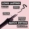 Collection Cosmetics Fast Stroke Eyeliner, Quick Drying Formula, 4ml, Waterproof Black