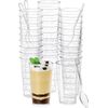 100 Pack 3Oz Plastic Dessert Cups with Spoons, Mini Dessert Shooter Cups, Dis...