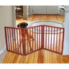 Folding Adjustable Pet Gate Wooden Z Pattern Design Dog 54"X24" NEW