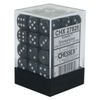 Dice Block with 36 d6 Borealis Smoke w/silver