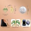 PinkSheep Natural Spring Leaf Sterling Silver Earrings for Girls, zirconia
