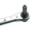 HAZET 2265-1 140 mm Reversible Ratchet for Bits - Bright Chrome-Plated