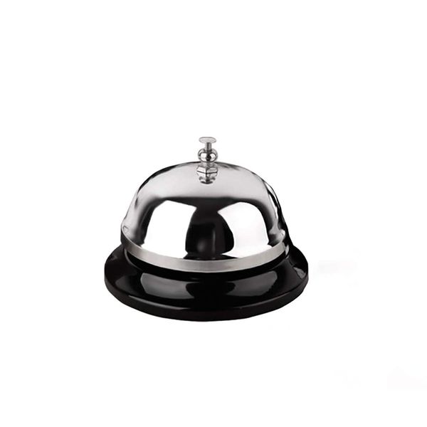 HeeYaa Call Bell 3.35 Inch Diameter with Metal Anti-Rust Construction, Ringing, Durable, Desk Bell Service Bell for Hotels, Schools, Restaurants, Reception Areas, Hospitals, Warehouses(Silver)