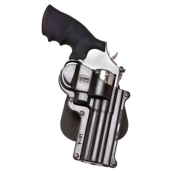 Fobus, Roto Paddle Holster, Fits Smith & Wesson 4" L/K Frame, Taurus 66/431/65, Right Hand, Kydex, Black