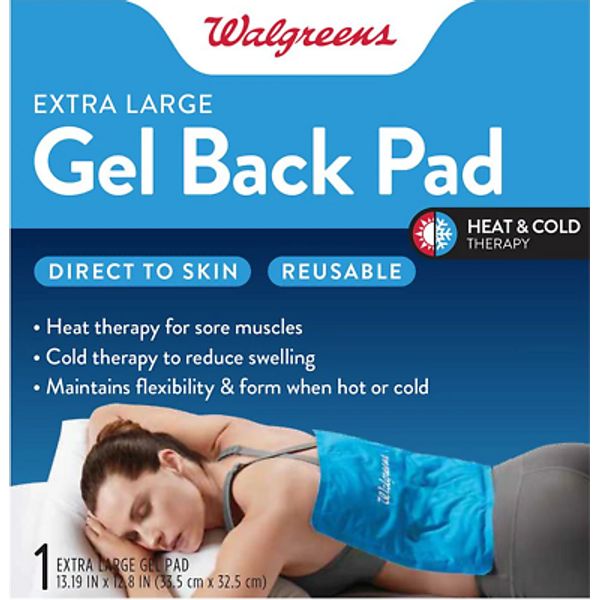 2 Packs Walgreens Reusable Hot and Cold Gel Pack, Extra Large