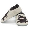 Carozoo Soft Baby Kids Leather Shoes with Soft Suede Soles. Crawling Shoes.Baby Shoes.Boys.Girls.0-6 Months to 7-8 Years, black cat beige