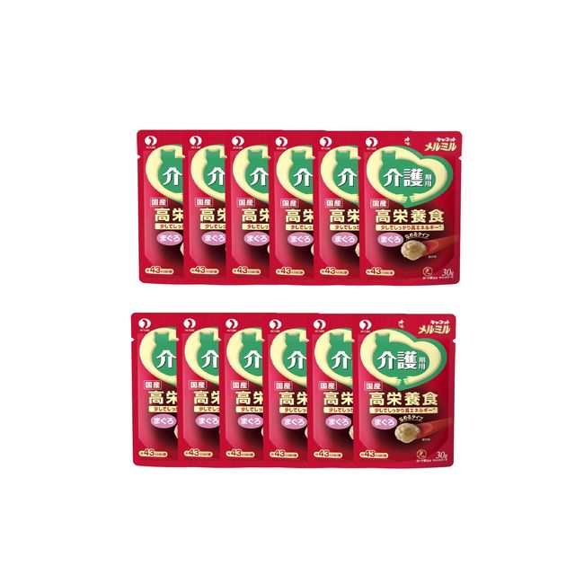 Kyanetto Merumiru Cat Food, Tuna, 1.1 oz (30 g) x 12 Packs (Bulk Purchase)