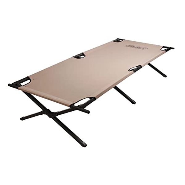 Coleman Trailhead II Camping Cot, Easy-to-Assemble Folding Cot Supports Campers up to 6ft 2in or 300lbs, Great for Camping, Lounging, & Elevated Sleeping