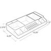 Azar Displays Small Clear Cosmetic Organizer for Counter