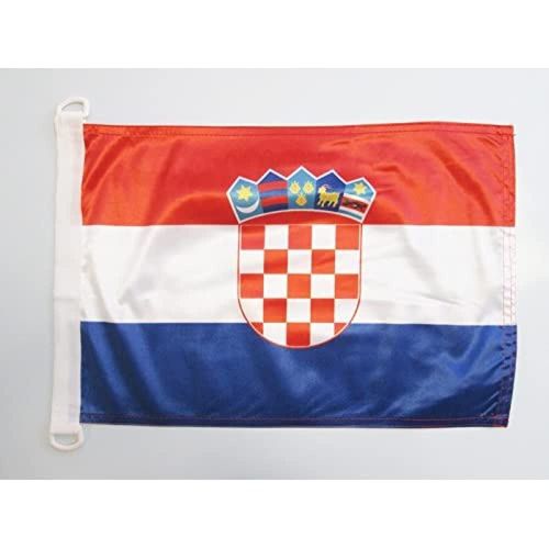 AZ FLAG Croatia Nautical Flag 18'' x 12'' - Croatian Flags 30 x 45 cm - Banner 12x18 in for Boat