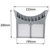Spares2go Hinged Lint Screen/Fluff Filter for Indesit G73V Tumble Dryers (Grey)
