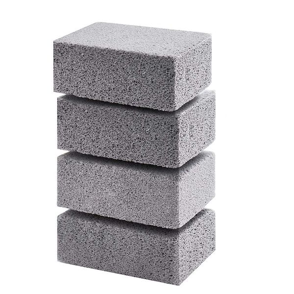 YWNYT 4Pcs Grill Cleaning Brick Block, Toxic Odorless Grill Stone, Ecological Griddle Cleaner Block, Grill Stones Cleaner for Remove Greases Stains Residues Dirt