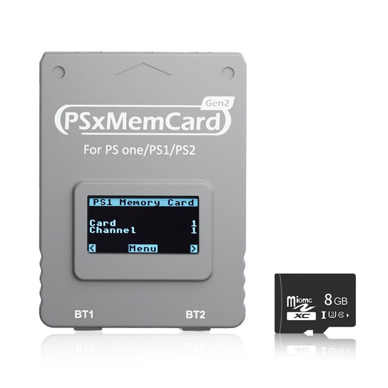 BITFUNX PSxMemCard Gen2 Memory Card - Supports Firmware Upgrade ...