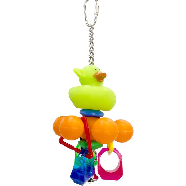 Mandarin Bird Toys by M&M Small Interactive Cage Toys - Assorted Individually Hand-Crafted Cage Toys for Small Size Pets