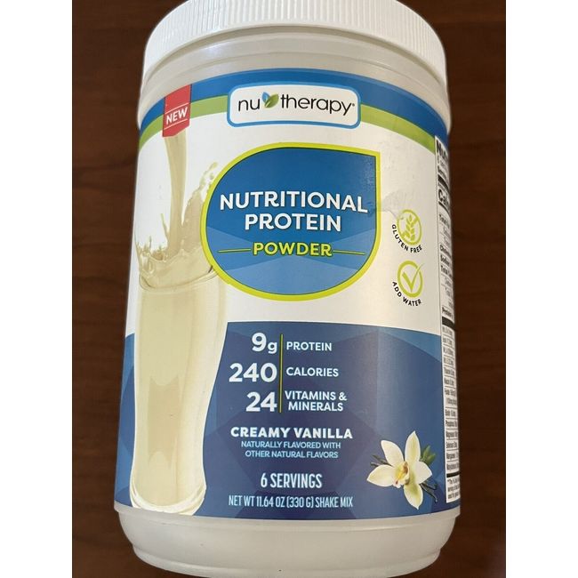 Nu-Therapy nutritional protein Powder, Creamy vanilla 9 g protein shake mix