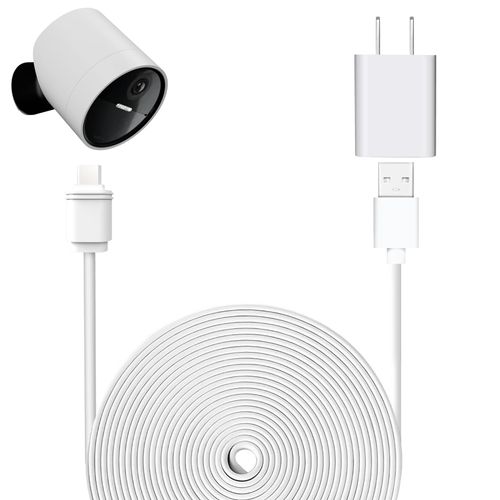 25ft/7.6m Weatherproof Outdoor Charging Cable for SimpliSafe Outdoor Security Camera Only (1)
