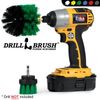 Drill Brush Cordless Drill Powered Kitchen Scrub Brushes - Tile and Grout, Sinks