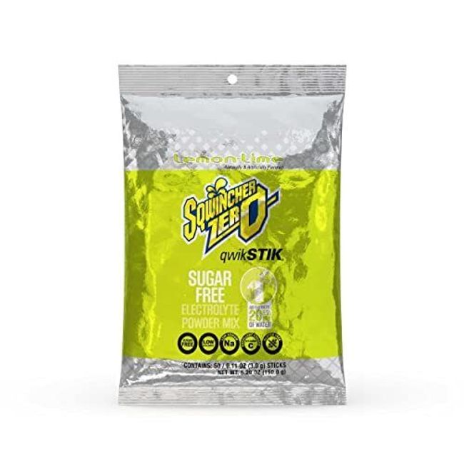 Zero Qwik Stik Sugar Free Lemon Lime .11 0z Pack of 50