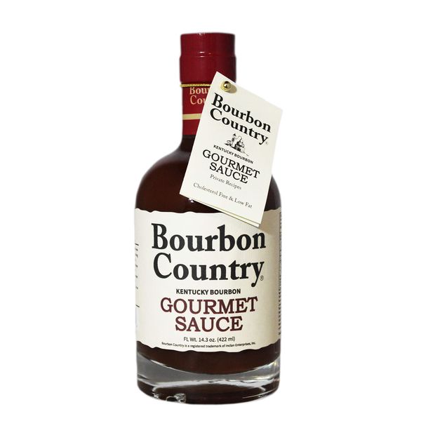 BOURBON COUNTRY GOURMET SAUCE | Marinade, Stir, Fry & Cook | Nappe Consistency | Fish & Steak Sauce | 14.3 Oz.