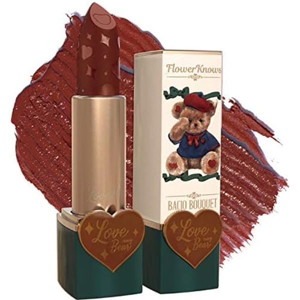 Flower Knows LoveBear Lipstick, Scent: Cocoa Bear, 1 Count