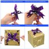 M METERXITY 40 Pack Iridescent Pull Bows - Presents Wrap String Bow, (2.2" Green)