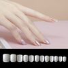 VIVID TELLA Square Fall Nail Short Fake Nails 600 Pieces Artificial Finger Nail Tips with Case Nail Art