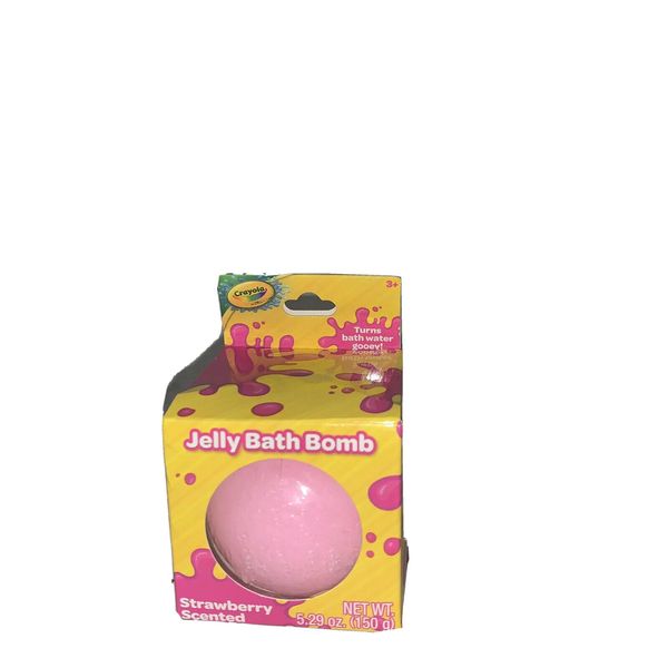 Crayola Jelly Bath Bomb Turns Bath Water Gooey! Strawberry Scent