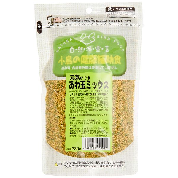 Natural Declaration Natural SP Genki Awadama Mix Bird Food, 11.2 oz (330 g)