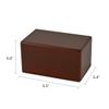 Cherry Box Keepsake/Petite Funeral Cremation Urn for Ashes, 25 Cubic Inches